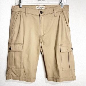 Redwood Creek Khaki Cargo Utility Shorts Comfort Stretch New 32-34